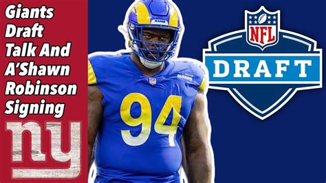 NY Giants Pre Draft Questions A Shawn Robinson Signing YouTube