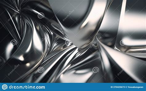 Shimmering Silver Foil Texture Exuding Sophistication And Reflective