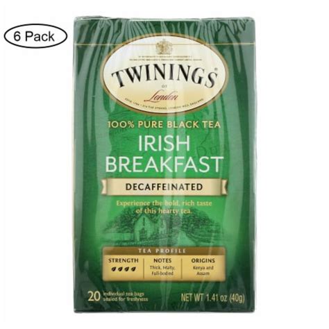 Twinings Tea Breakfast Tea Irish Decaf Case Of Bags Pack