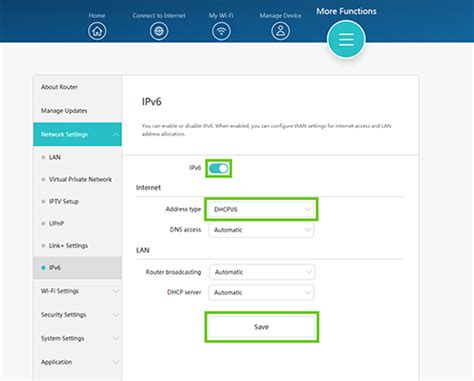 آموزش فعال سازی IPv6 در مودم شبکهچی