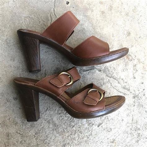 Boc Shoes Boc Leather Wooden Heels Mules Boho Shoes Hippie Poshmark