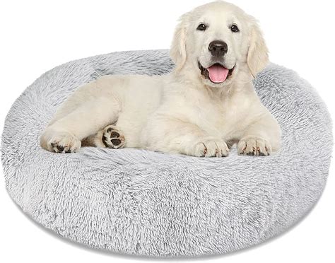 Tdoo Calming Dog Bed And Cat Bedanti Anxiety Machine Washable Round Fur