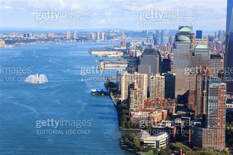 Aerial View Of Battery Park And Lower Manhattan NYC USA 458946055