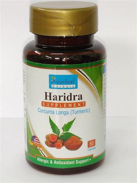 Haridra Curcuma Longa Linn Capsules At Rs Pack In Mumbai Id