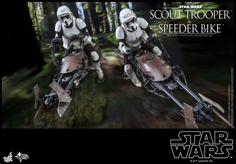 Star Wars Scout Trooper And Speeder Bike Sixth Scale Figure Set Comic