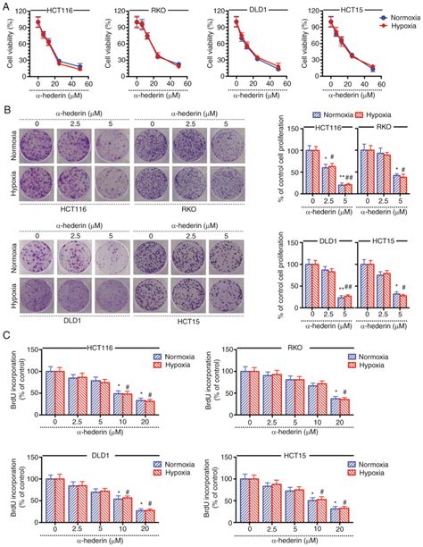 Hederin Overcomes Hypoxiamediated Drug Resistance In Colorectal