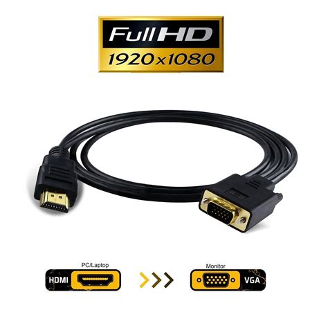 Valinks Active Hdmi Male To Vga Male D Sub Pin M M Converter Cable