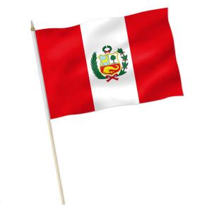 Stock Flagge Peru Wappen Premiumqualit T