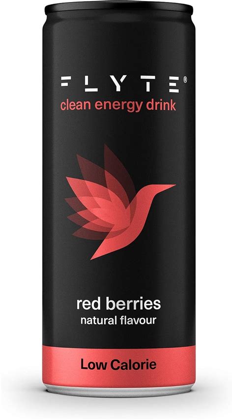 Flyte Red Berries Clean Energy Drink Can 250ml Amazon Co Uk Grocery