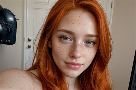 Ginger Natural Breast Selfie AI Porn