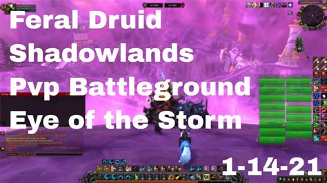 World Of Warcraft Shadowlands Feral Druid Pvp Battleground Eye Of The