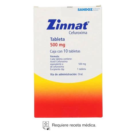 Zinnat Cefuroxima 500 Mg 10 Tabletas Walmart