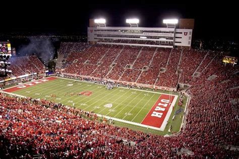 Utah Utes Football Stadium In Salt Lake City Rice Eccles Stadium