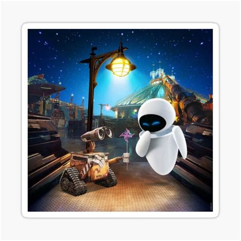 Wall E And Eve Sticker For Sale By Miha Shop Redbubble