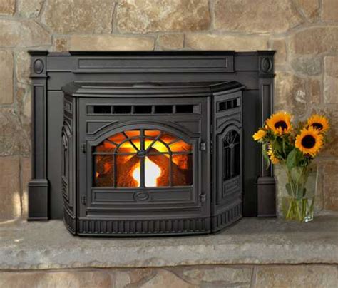 Quadra Fire Castile Pellet Insert Hearth Patio