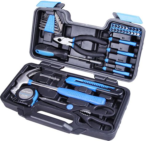 Cartman Blue Piece Tool Set General Household Hand Tool Kit With