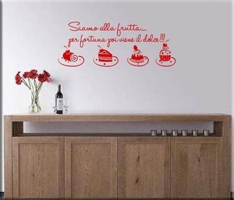 Adesivi Da Parete Frase Cucina Dolci Wall Stickers Moderni