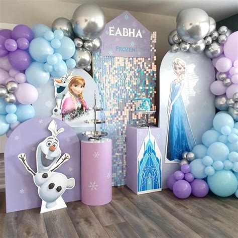 Get into a frozen fantasy with Elsa-themed kids birthday decoration ...