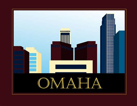 Omaha Skyline Digital Art by Brian Moore - Fine Art America