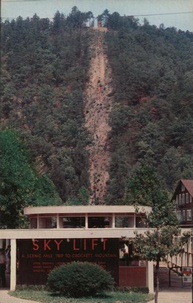 The Sky Lift Gatlinburg, TN Walter Cline Postcard