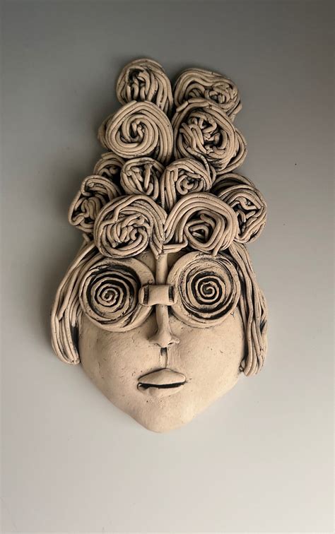 Wall Face Woman Face Face Sculpture Wall Art Face Ceramic Face