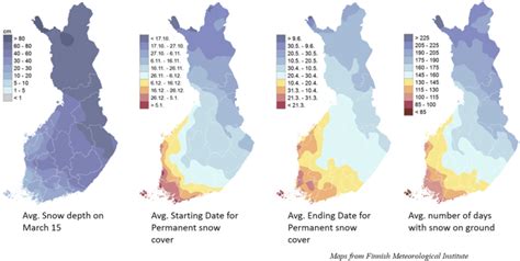 Duration and abundance of permanent snow cover for Finland based on 30