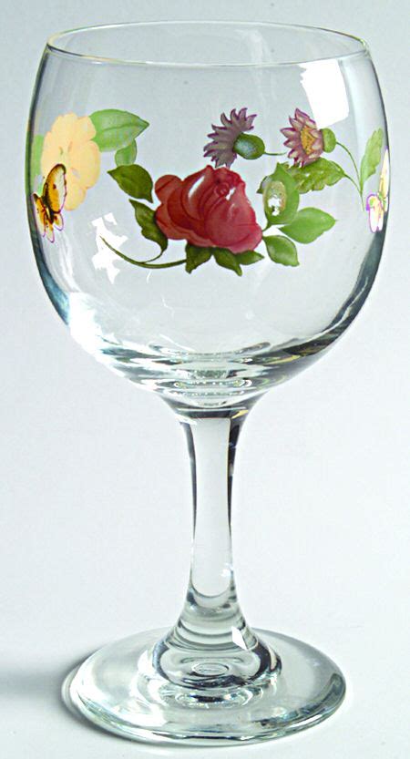 Dahlia Oz Glassware Wine Goblet By Pfaltzgraff Replacements Ltd