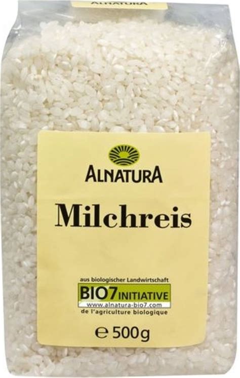 Alnatura Bio Milchreis 500 G Piccantino Onlineshop Deutschland