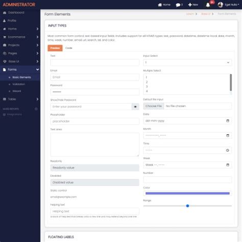 Simple Admin Panel Template Free In Bootstrap 5