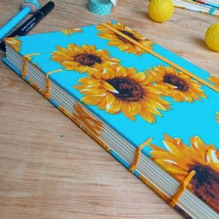 Caderno Girassol Sketchbook Artesanal Shopee Brasil