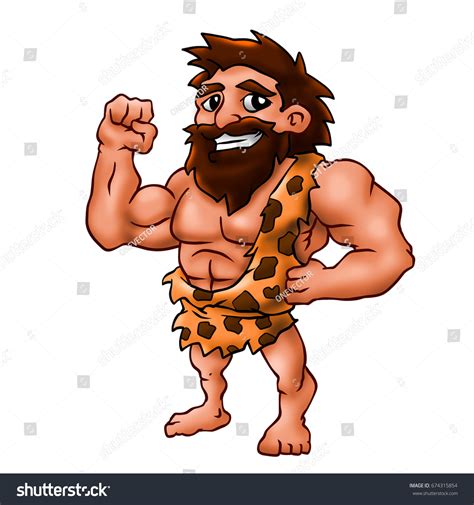 Funny Caveman Cartoon Stock Illustration 674315854 | Shutterstock