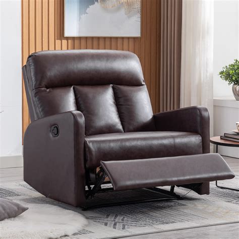 Red Barrel Studio Florisel Vegan Leather Recliner Chair Extra Large 40