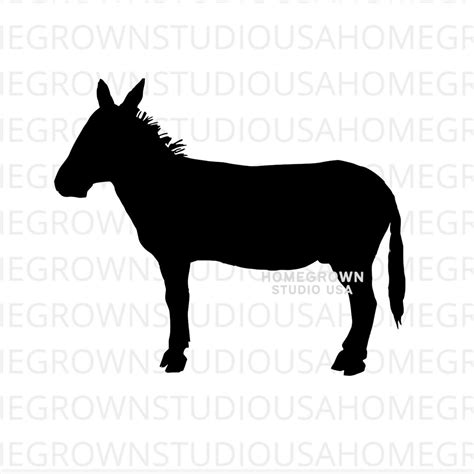 Esel Svg Esel Svg Esel Silhouette Clipart Svg Dxf Eps Png Etsy De