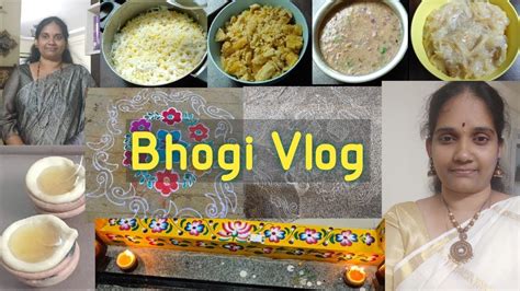 Bhogi Vlog Dresses Change Chesa Godumapindi Deepam Enduku