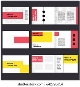 Booklet Brochure Design Brochure Template Creative Stock Vector ...