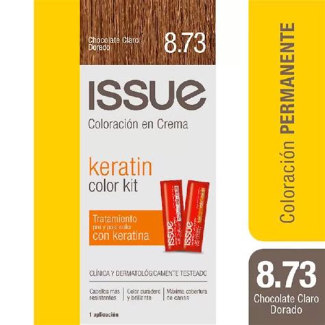 Issue Keratin Color Kit N 8 73 Chocolate Claro Dorado Tienda Sancor