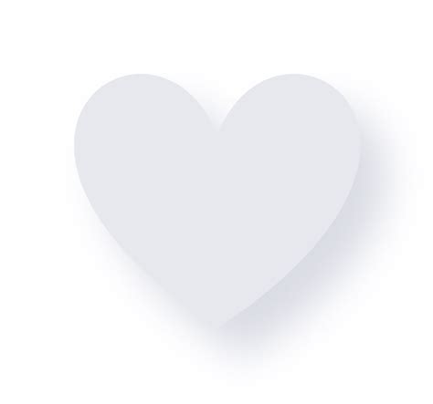 Neumorphic Heart Button 11888177 Png