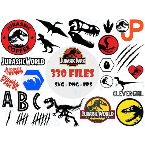 Jurassic Park Svg Dinosaur Svg Bundle Jurassic Font Svg J Inspire