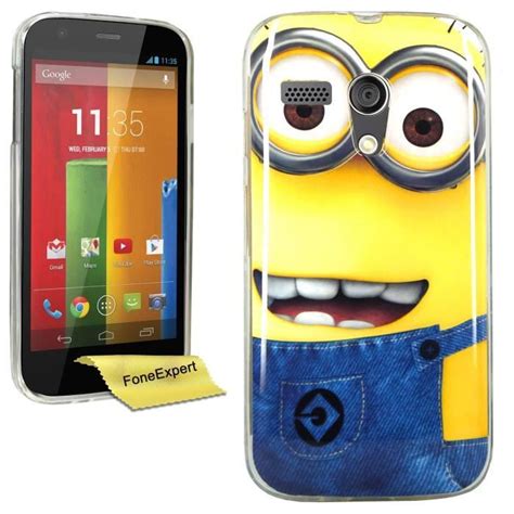 Motorola Moto G Etui Housse Coque Minion TPU Gel Cover Case Film De