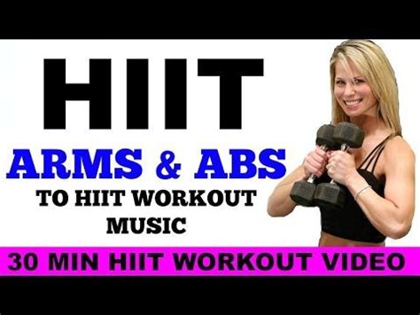 Upper Body Cardio ARMS ABS With Dumbbells HIIT Workout At Home