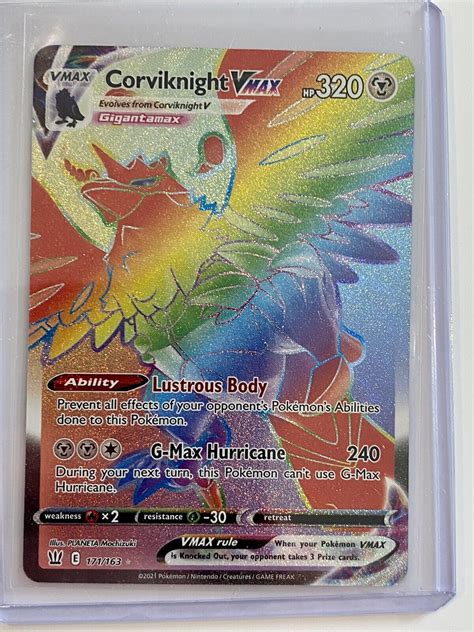 Pok Mon Tcg Corviknight Vmax Sword Shield Battle Styles Holo