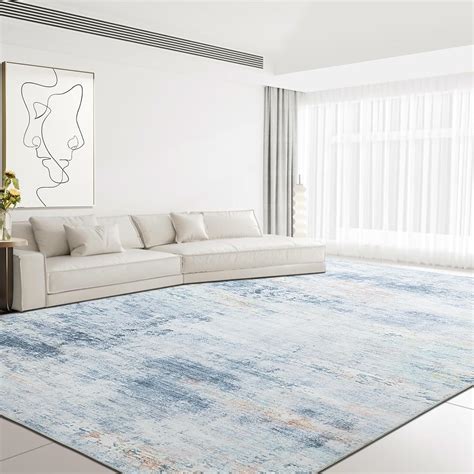 Amazon HOMBYS 10x14 Ft Modern Abstract Area Rug For Living Room