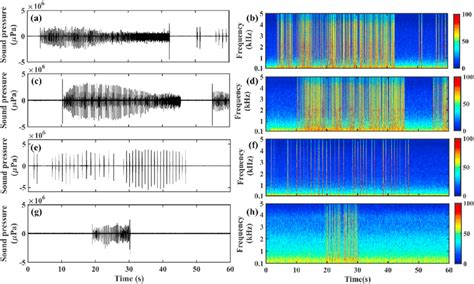 A Time Domain Waveform B Spectrogram And C Spectrum Level Of