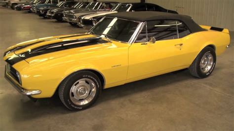 1967 Camaro Convertible Yellow Youtube