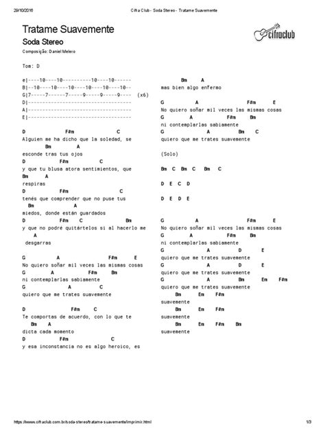 Soda Stereo Tratame Suavemente Pdf