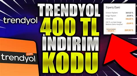 TRENYOL 400 TL İNDİRİM KODU ALMA YENİ KODLAR Trendyol İndirim Kodları