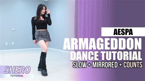 aespa 에스파 Armageddon Dance Tutorial Slow Mirrored Counts