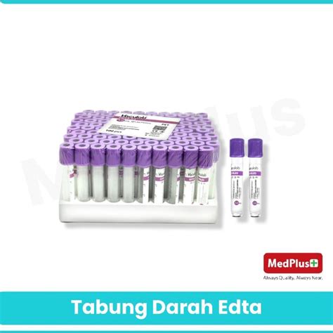 Jual Vaculab Tabung Darah Edta Ml Vacutainer Isi Pcs Shopee