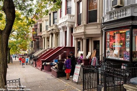 Harlem Brownstones IV - Framed Photograph by Andrew Prokos