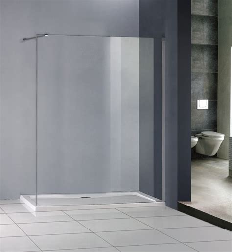 Walk In Shower Panel 8mm Toughened Easyclean Glass Screen Enclosure Wet